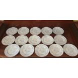 A quantity of 19th Century Supper Plates.