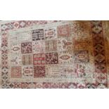 Two Eastern Rugs and a Doormat. Large Rug L213cm X W122cm. Small Rug L178cm X W123cm.