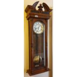 A good 19th Century Oak Wall Clock. H96cm.