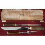 A 19th Century cased Carving set.