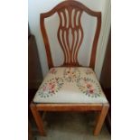 A matched pair of 19th Century Hepplewhite Chairs.