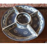 A 20th Century Oriental Lazy Susan along with a Tray.