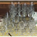 A quantity of Waterford Crystal along with Champagne Flutes.