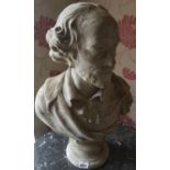 A good early Bust of William Shakespeare. H 56cm