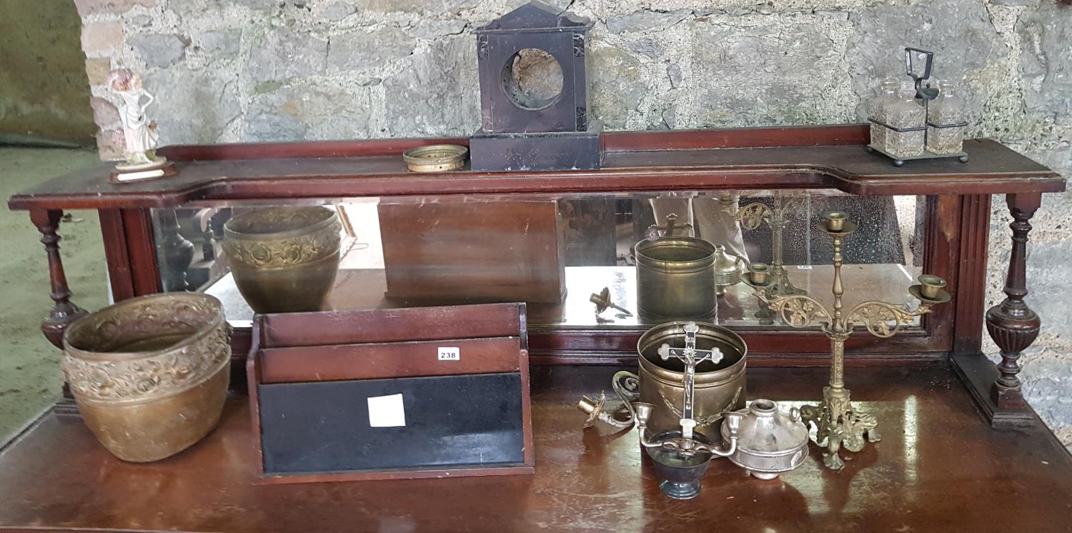 A quantity of Vintage Items on sideboard.