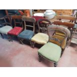 A Pair of 19th Century Chairs along with four others.