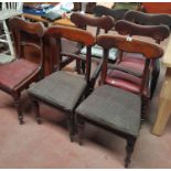 A Matched Set of seven 19th Century Mahogany Chairs.