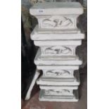 A set of four early 20th Century Plaster Bases/Stands.