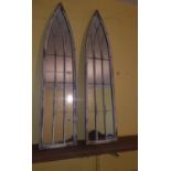 A pair of mock Gothic Windows.