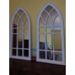 A pair of mock Gothic Windows.