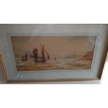 A good pair of 19th Century watercolours by F Mortimer. Highlighted in white. 69 x 42cm.