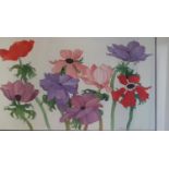 A 20th Century Watercolour Still Life of Poppies signed E Mandlin H..... LR in pencil.