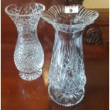 Two Irish Crystal Vases.