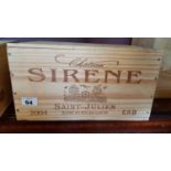 A half case of Chateau St Julian Sircre 2004.