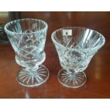 Two Irish Crystal Vases.