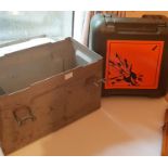 A Metal and a Plastic Ammunition Box.