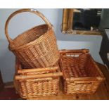 A quantity of Items in a box to include a Le Creuset Pot and baskets.