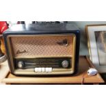 A Vintage Bush Radio and tray.