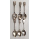 A set of silver Spoons.