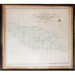 A Vintage Map of The Curragh 1846. 63cm.