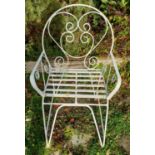 A Cast Iron Garden Chair.