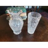 Two crystal Vases.