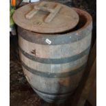 A large Vintage Timber Barrell.