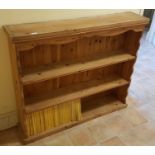 A Pine Open Bookcase.