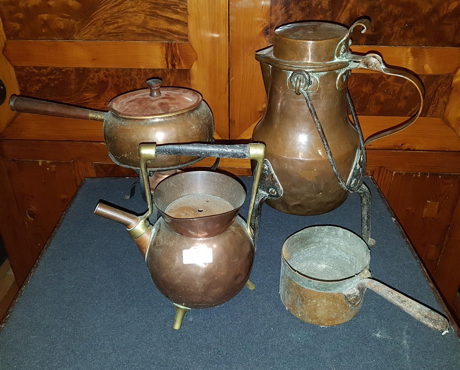 A quantity of 19th Century and later Copper Items.