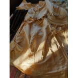 A 19th Century Taffeta Outfit with a bodice top.