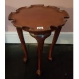 An Edwardian Mahogany scalloped edge Side Table.