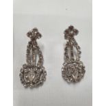 Two lovely pairs of Diamonte style Earings one from Hong Kong.