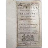 The Holy Bible. Containing The Old and New Testaments 1758.