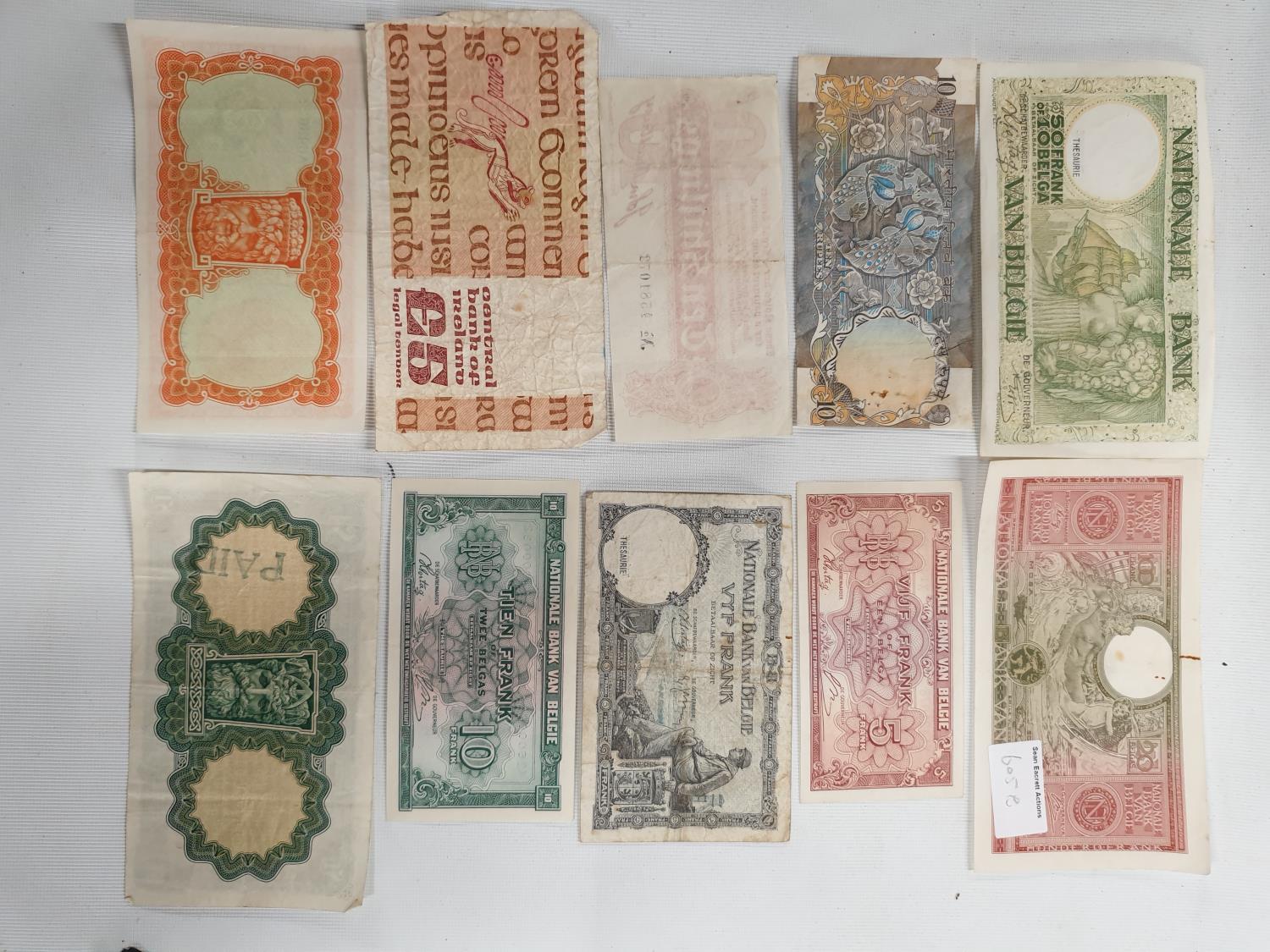 A group of eight Mint 18th July 1925 One Pound Bank Notes, some with consecutive serial no's. - Image 2 of 4