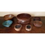 A quantity of Vintage Timber African Bowls.