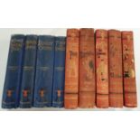 An original set of five Bradbury, Agnew & Co Books illustrated by John Leech with hand coloured