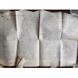 A group of ten Letters and Indentures, three on vellum and seven on paper. 1566,1600, 1619 etc. A