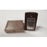 A Silver hallmarked Cigarette Case along with a Birmingham silver Card Case.