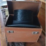 A good Bowler Hat by Woodrow of Westmoreland Street, Dublin. In leather case.
