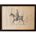 A 19th Century Engraving of a distinguished Gentleman on horseback published by T McLean, 26