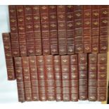 A superb of set twenty four Whyte - Melville leather bound Novels, Ward Lock & Co.