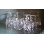 A group of Waterford Crystal Glasses.