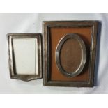 Three silver Picture Frames.