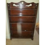 A 20th Century Oak Open Shelves. 76 cms wide.