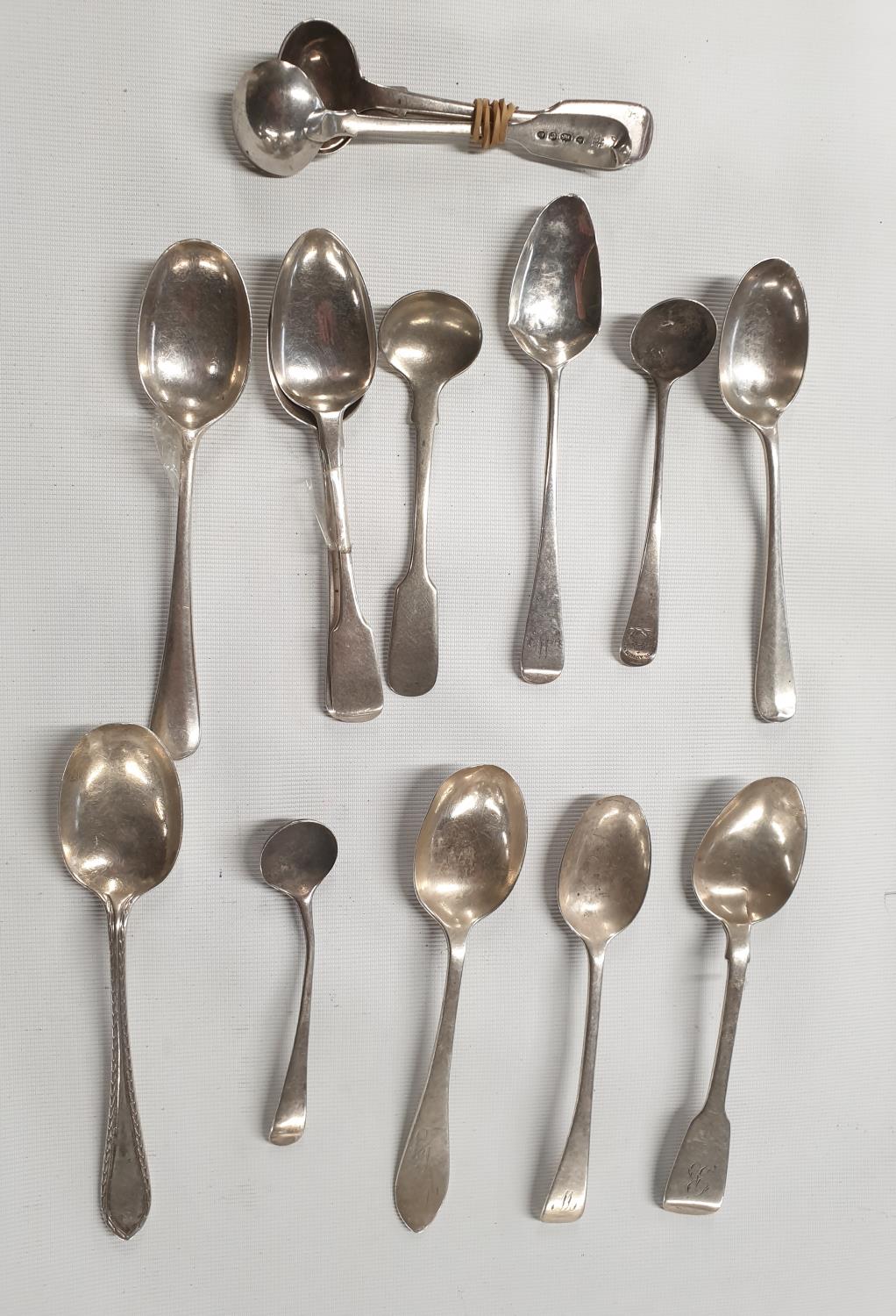 A quantity of 19th Century English Teaspoons. Various dates and makers. 6.75oz.