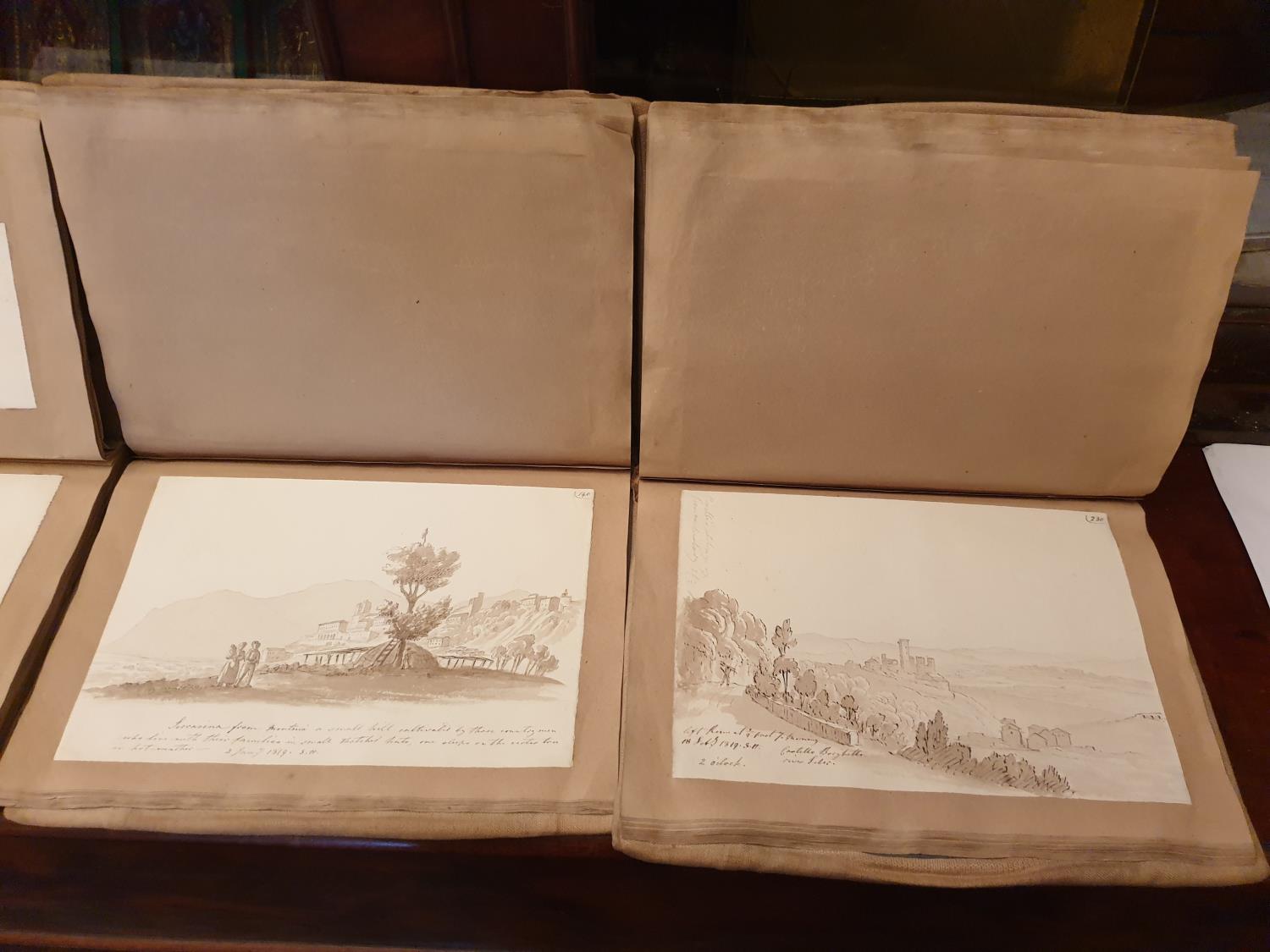 Three late 18th early 19th Century Sketch Books by Sophia Charlotte Haldimand (prinsep). Some of - Image 6 of 9