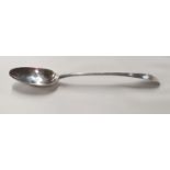 An Irish Silver Basting Spoon marks rubbed but probably 1786. Bartholomew W Delandre.