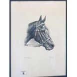 'Carry Back'. Kentucky Derby Winner 1961. An original Print by C W Ernst.