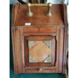 A late 19th Century Mahogany and Brass bound Coal scuttle.