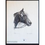 An original Print of Kentucky Derby Winner 1956 'Needles' by George Shepard.